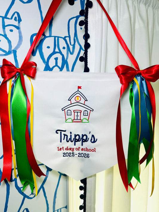 Back to School Flag Sign