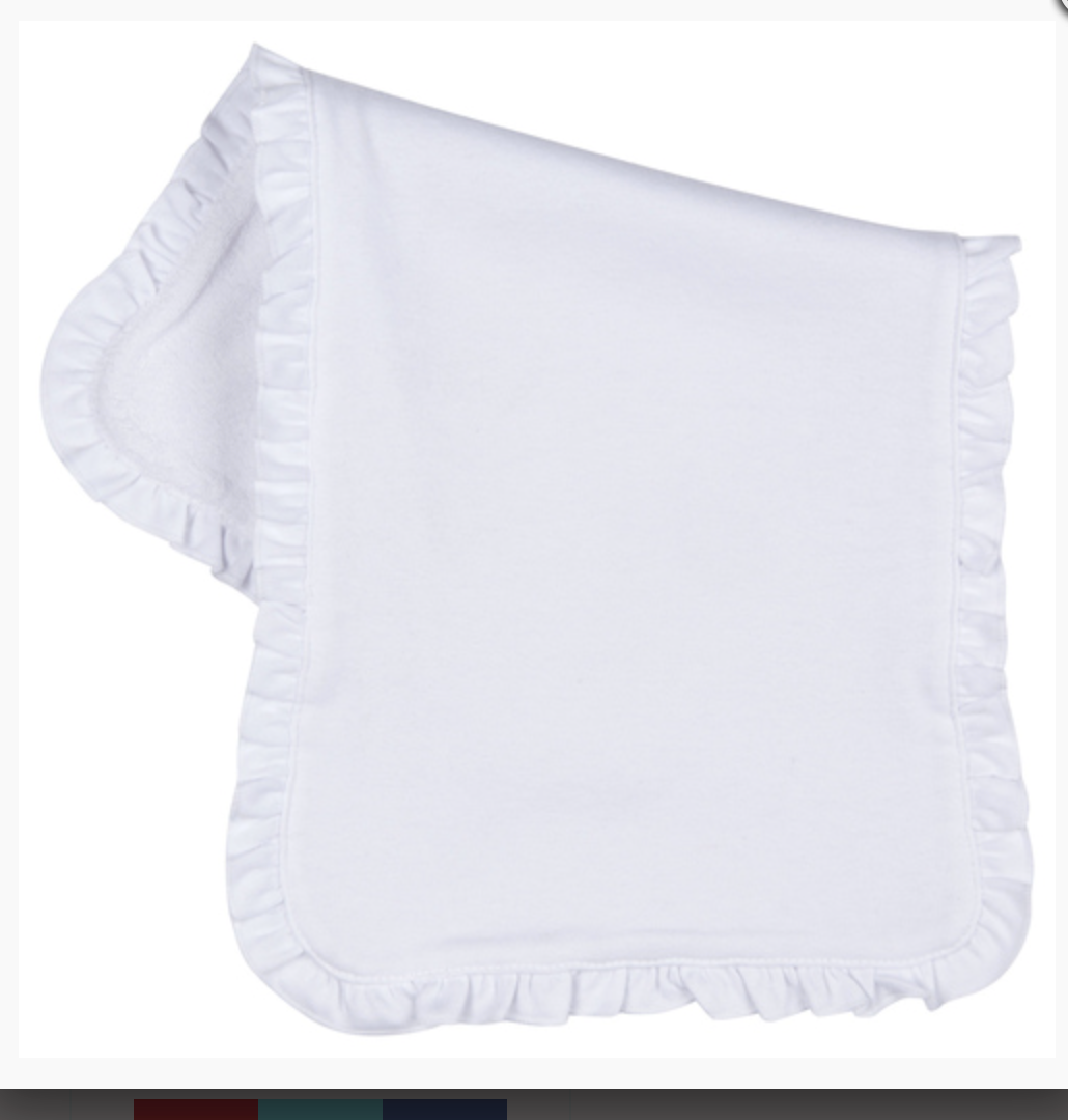 BB Ruffle Burp Cloth